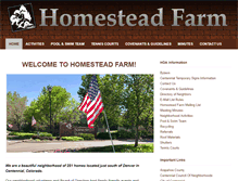 Tablet Screenshot of homesteadfarm.org